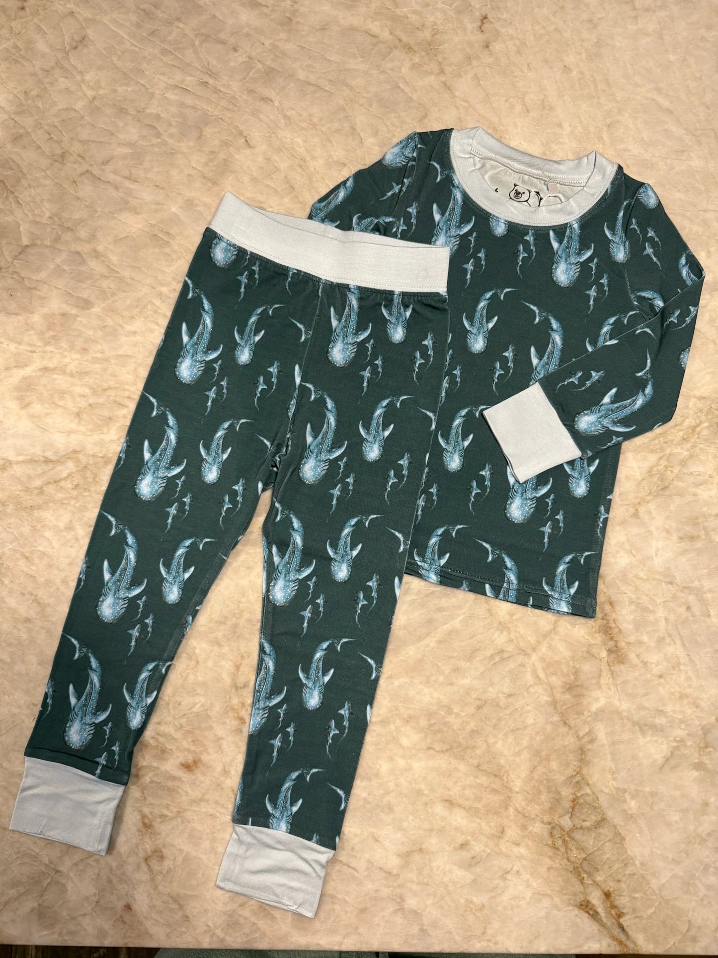 Whale Shark + Sharks Bamboo Pajamas
