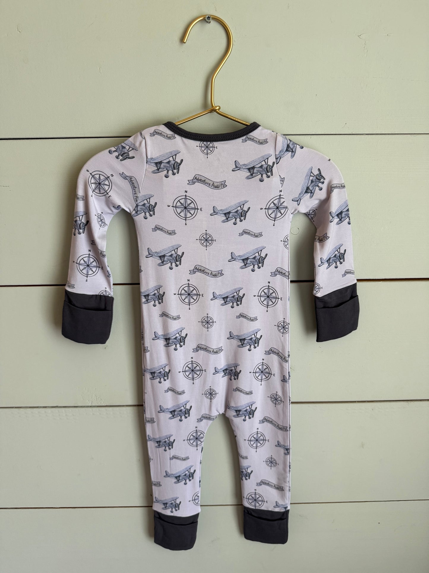 ✈️ Adventure Awaits Bamboo Zippy with Convertible Hands & Feet