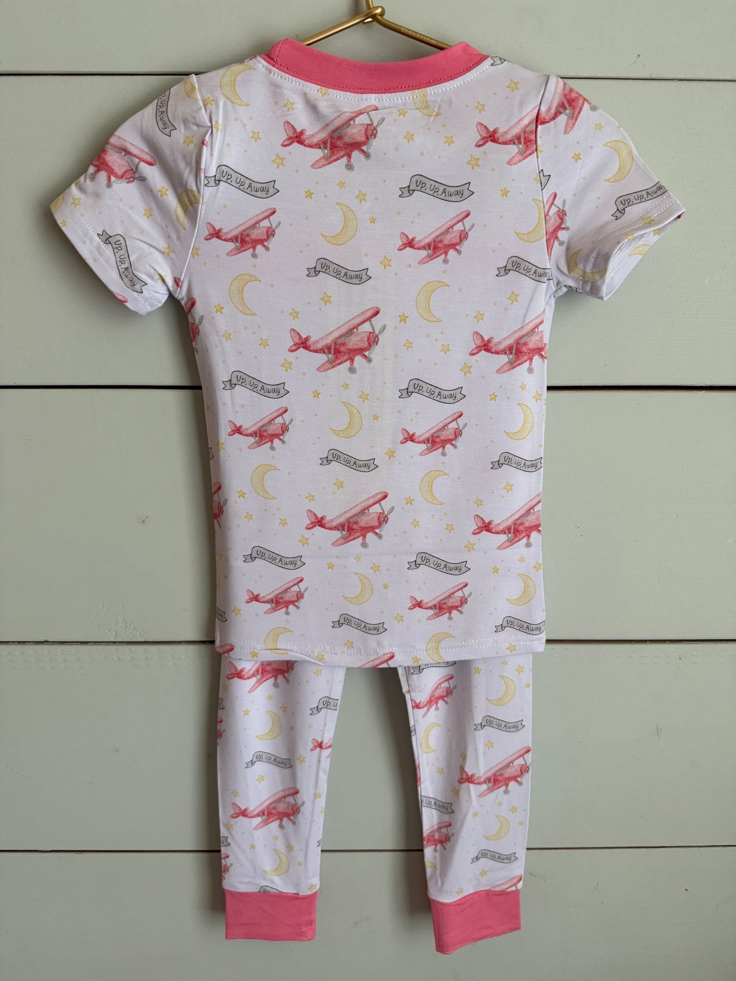 Up, Up, Away Bamboo Pajama Set Airplanes