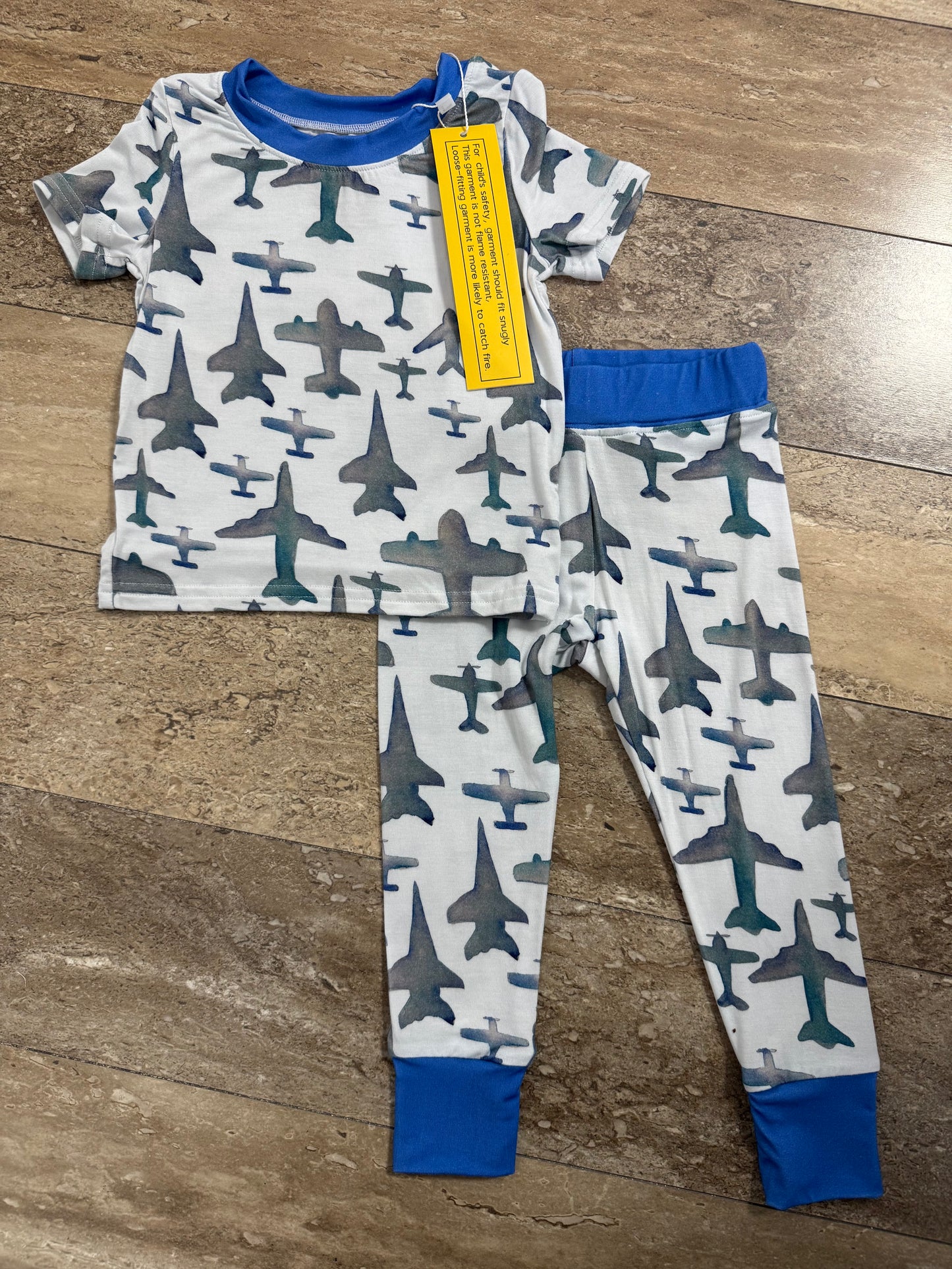 Fly Away Short Sleeve Pajama Set