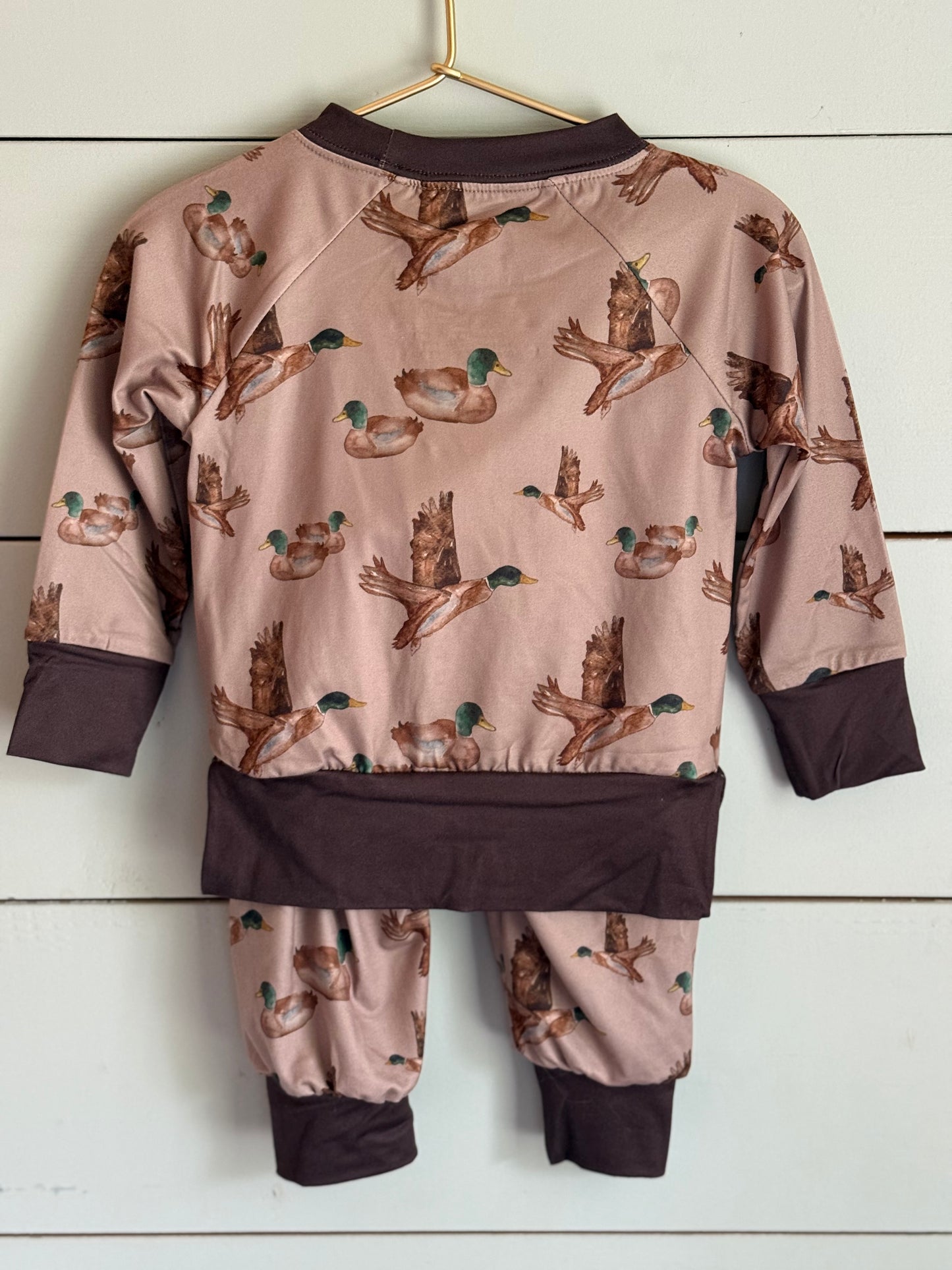 Duck Print Sweatshirt Set