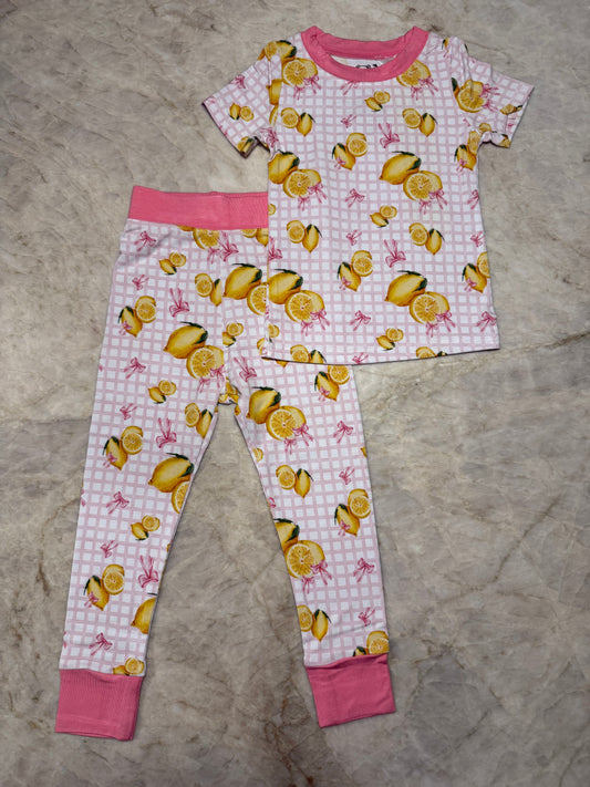 Lemons + Bows Bamboo Pajama Set