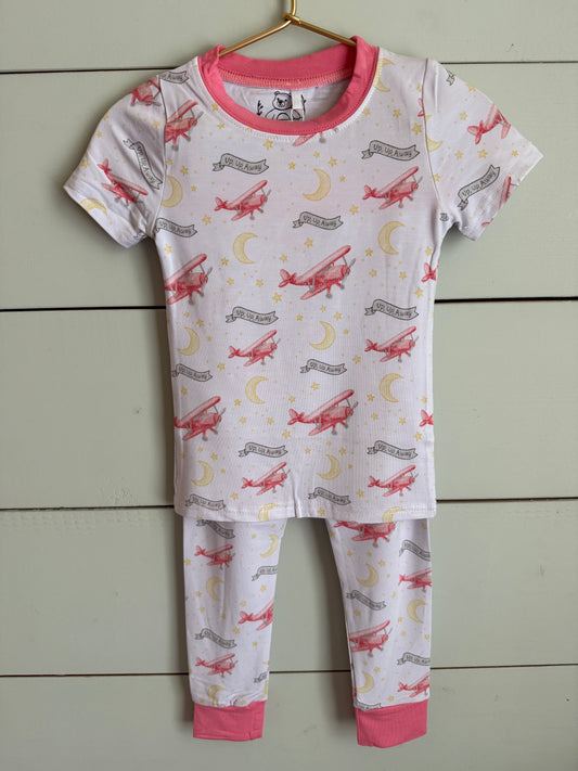 Up, Up, Away Bamboo Pajama Set Airplanes