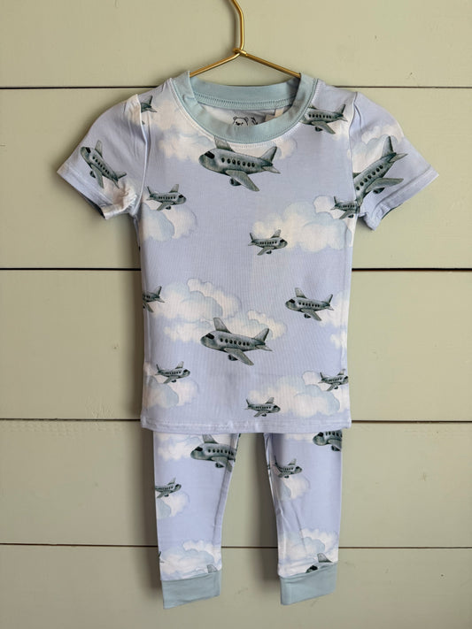 Sky’s the Limit Bamboo Pajama Set Airplanes